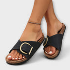 Sandales Orthopédiques Avelina en Cuir Élégant et Confortable