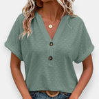 Cosette | Blouse jacquard col V