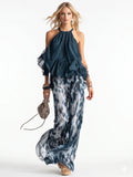 Elegant two-piece chiffon set Maison Fleurine
