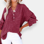 Célinie | Blouse oversize texturée