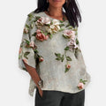 Fidélia | Blouse à motif floral 3D