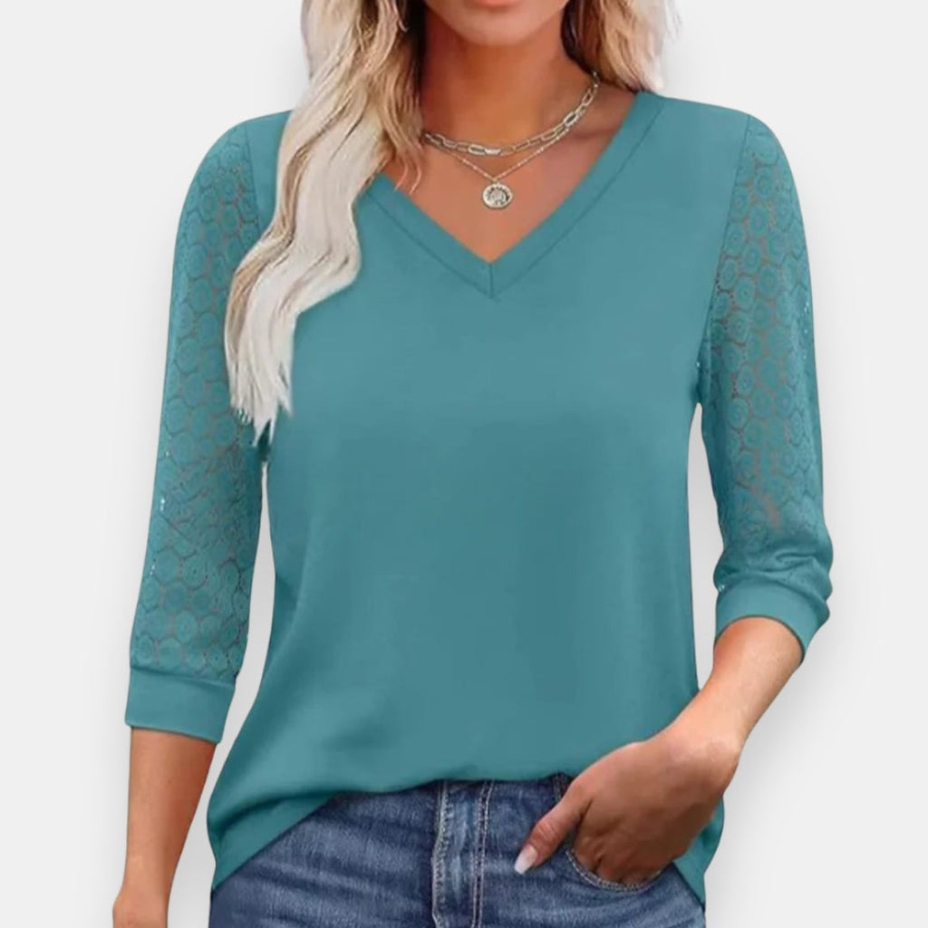 Bastienne | Blouse à manches dentelle