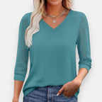 Bastienne | Blouse à manches dentelle