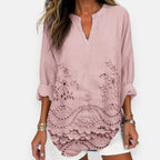 Kyra | Blouse brodée à détails floraux