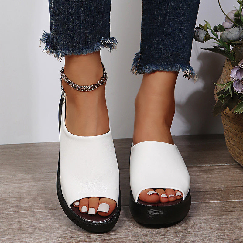 Sandales Orthopédiques Élégantes Elsie en Cuir Luxe