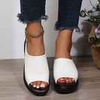 Sandales Orthopédiques Élégantes Elsie en Cuir Luxe