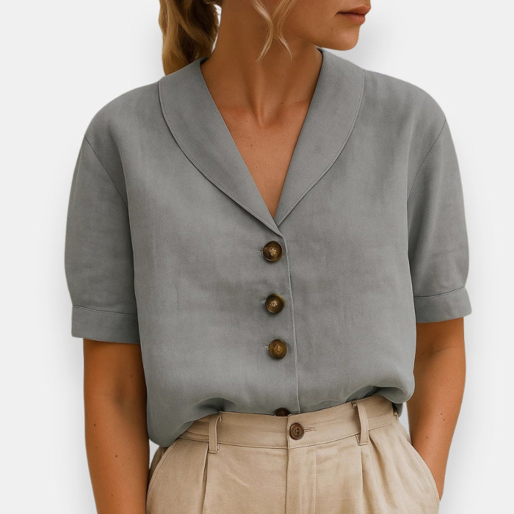 Estelle | Blouse col châle