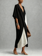 Vera | Robe Ébène & Ivoire