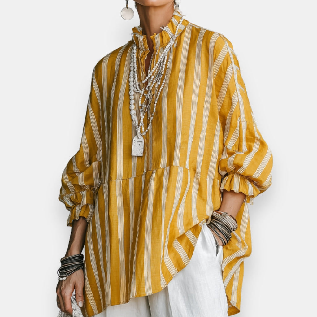 Bette | Chemise Rayée Bouffante