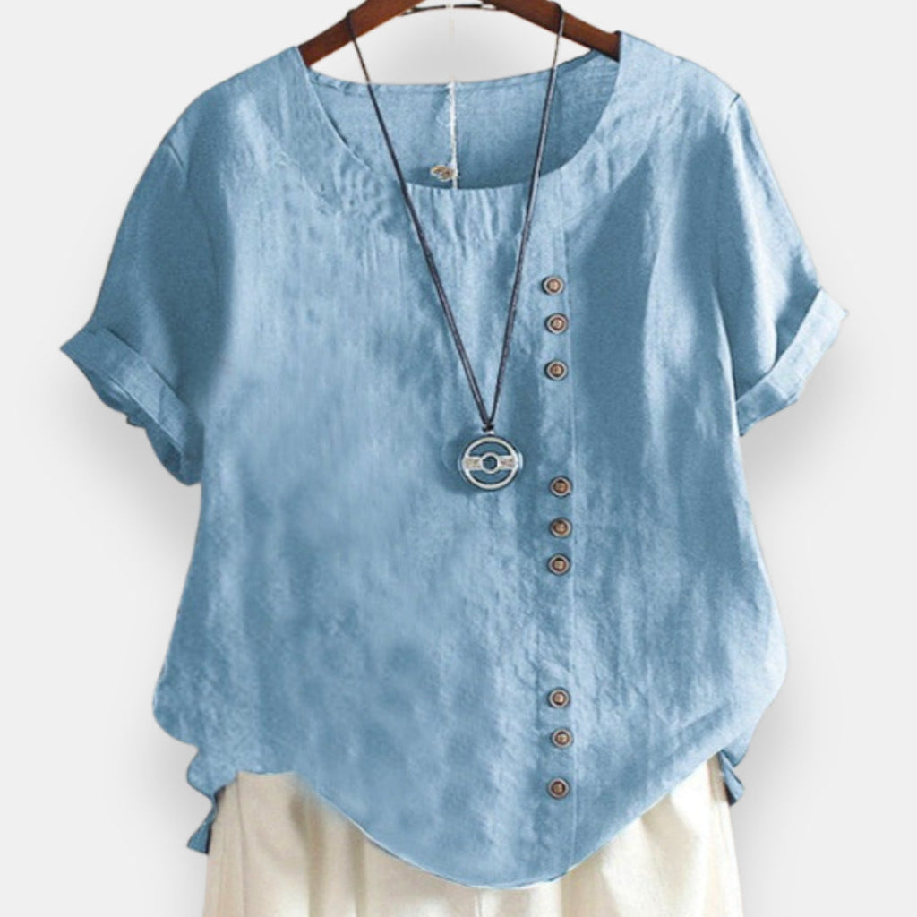 Guenièvre | Blouse boutonnée courte