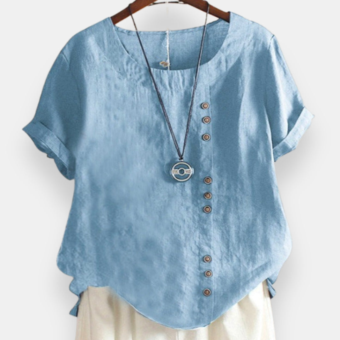 Guenièvre | Blouse boutonnée courte