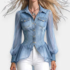 Rosvarine | Blouse Péplum Bouffante