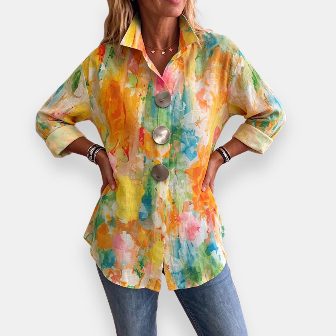 Roselianne | Chemise artistique imprimée