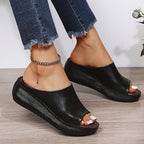 Sandales Orthopédiques Élégantes Elsie en Cuir Luxe