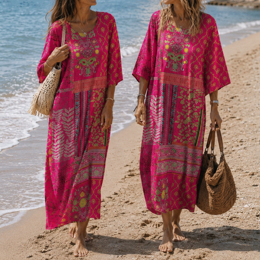 Robe Longue Fluide, Chic et Confortable
