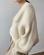 Cazel | Pull en tricot croisé chic