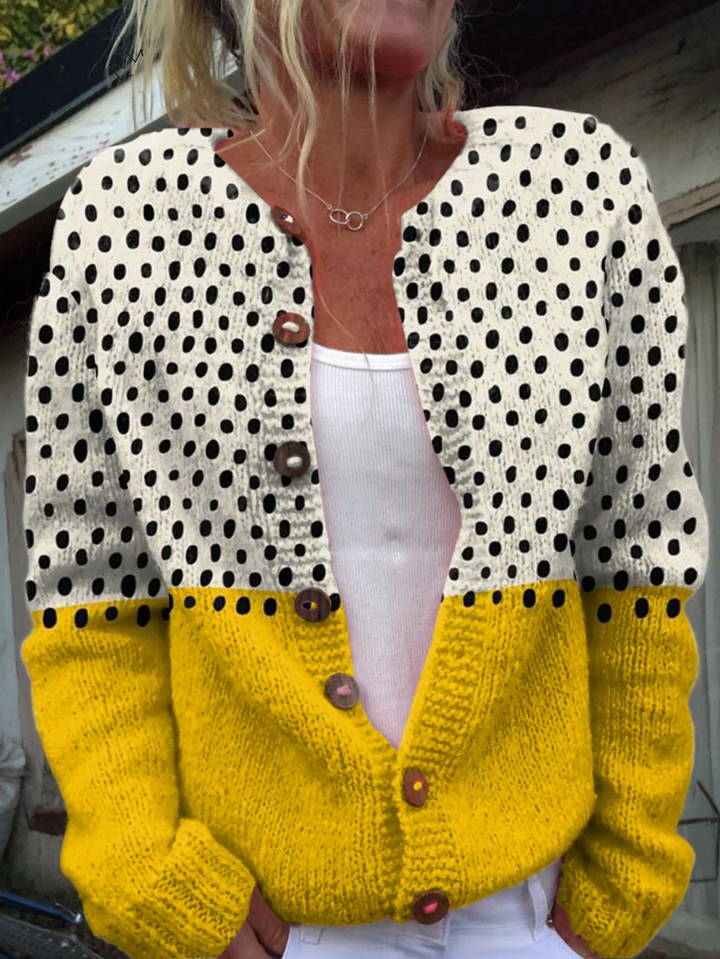 Junella | Cardigan Vintage en Maille