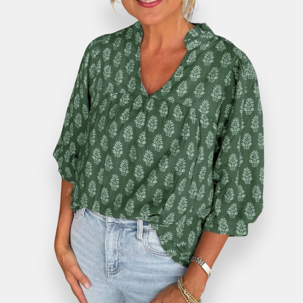 Jenovéfa | Blouse imprimée bohème