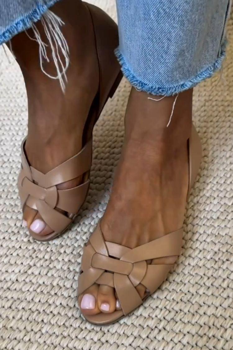 Sandales Tressées Natura Serafina™ | Élégance Artisanale
