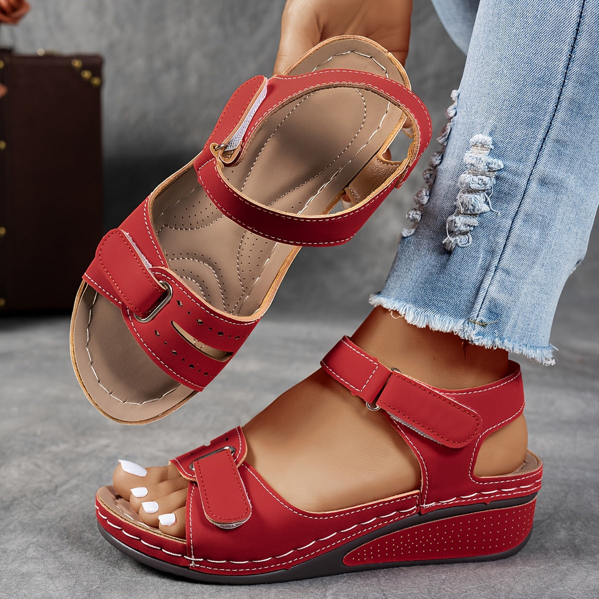 Sandales Orthopédiques Celima en Cuir Luxe — Élégance et Confort