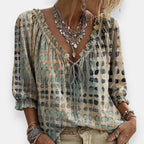 Estréa | Blouse Imprimée Volantée