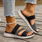 Sandales Orthopédiques Élégantes Marvella en Cuir Luxe