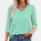 Bastienne | Blouse à manches dentelle