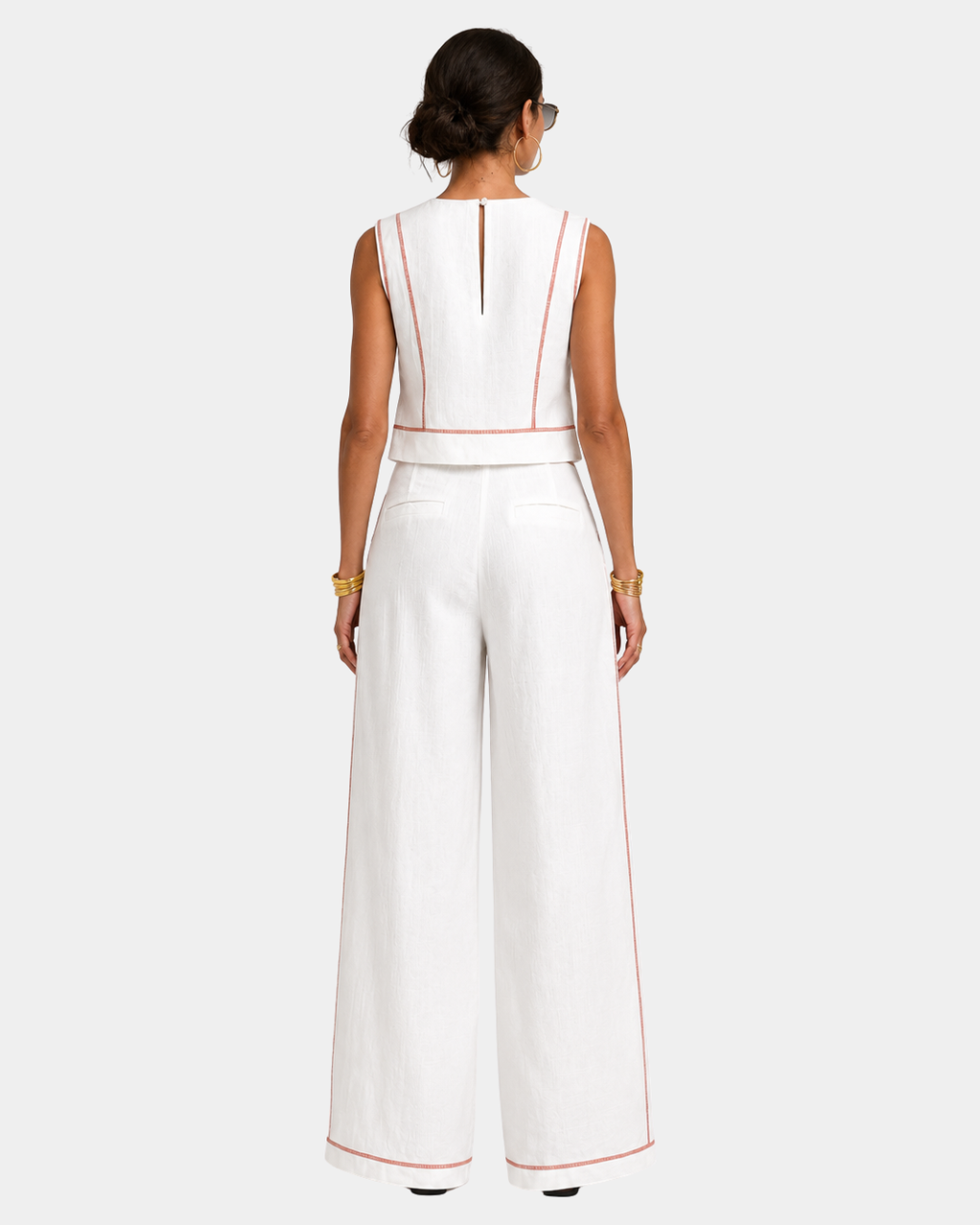 Aymone | Ensemble pantalon et blouse au design moderne