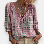 Estréa | Blouse Imprimée Volantée