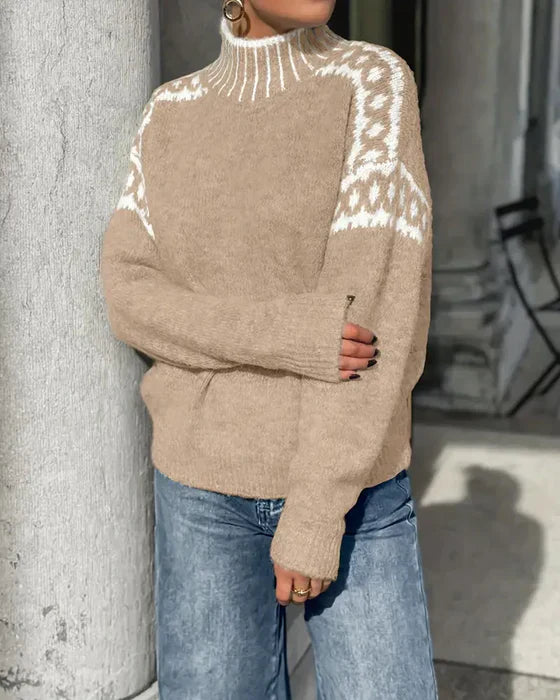 Mathilde™ — Pull chaleureux au charme nordique