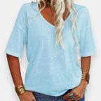 Lorine | Top ample col en V