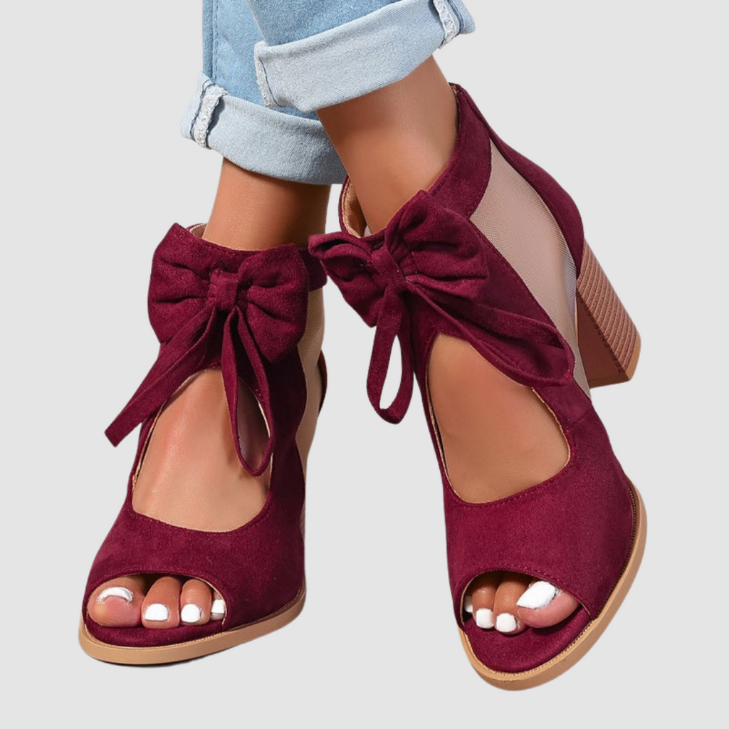Rebecca™ Bow Charm Orthopedic Heels Maison Fleurine