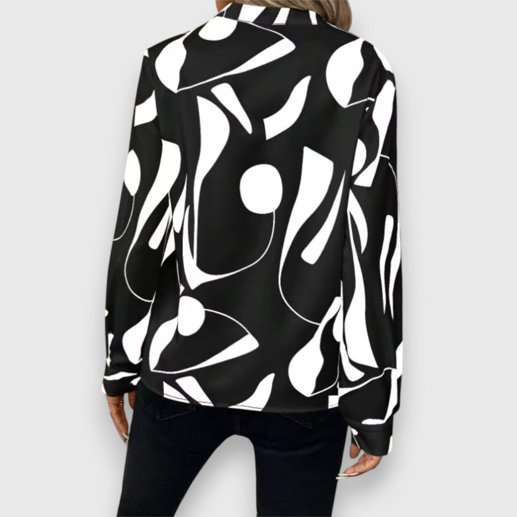 Aurora | Blouse moderne imprimé graphique