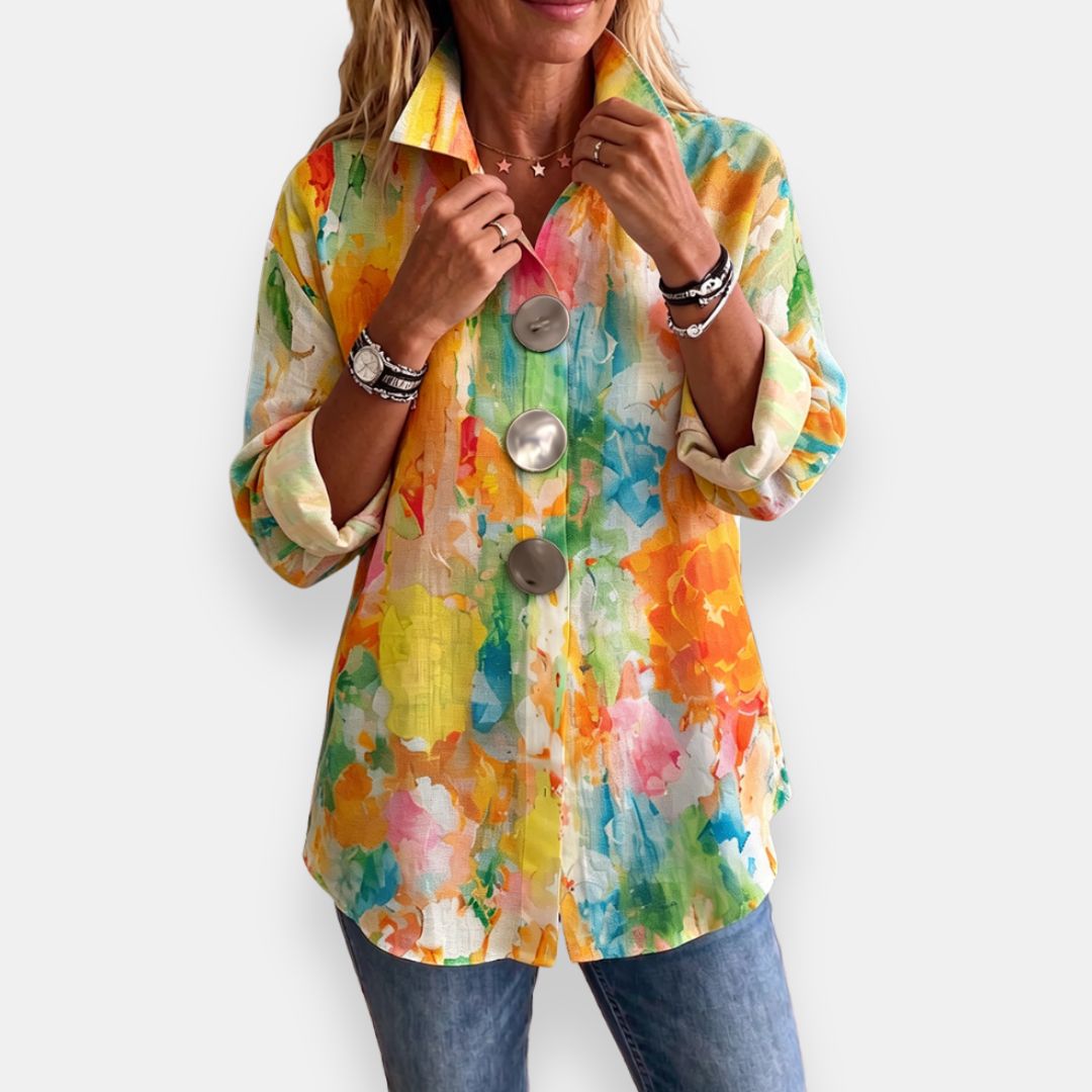 Roselianne | Chemise artistique imprimée
