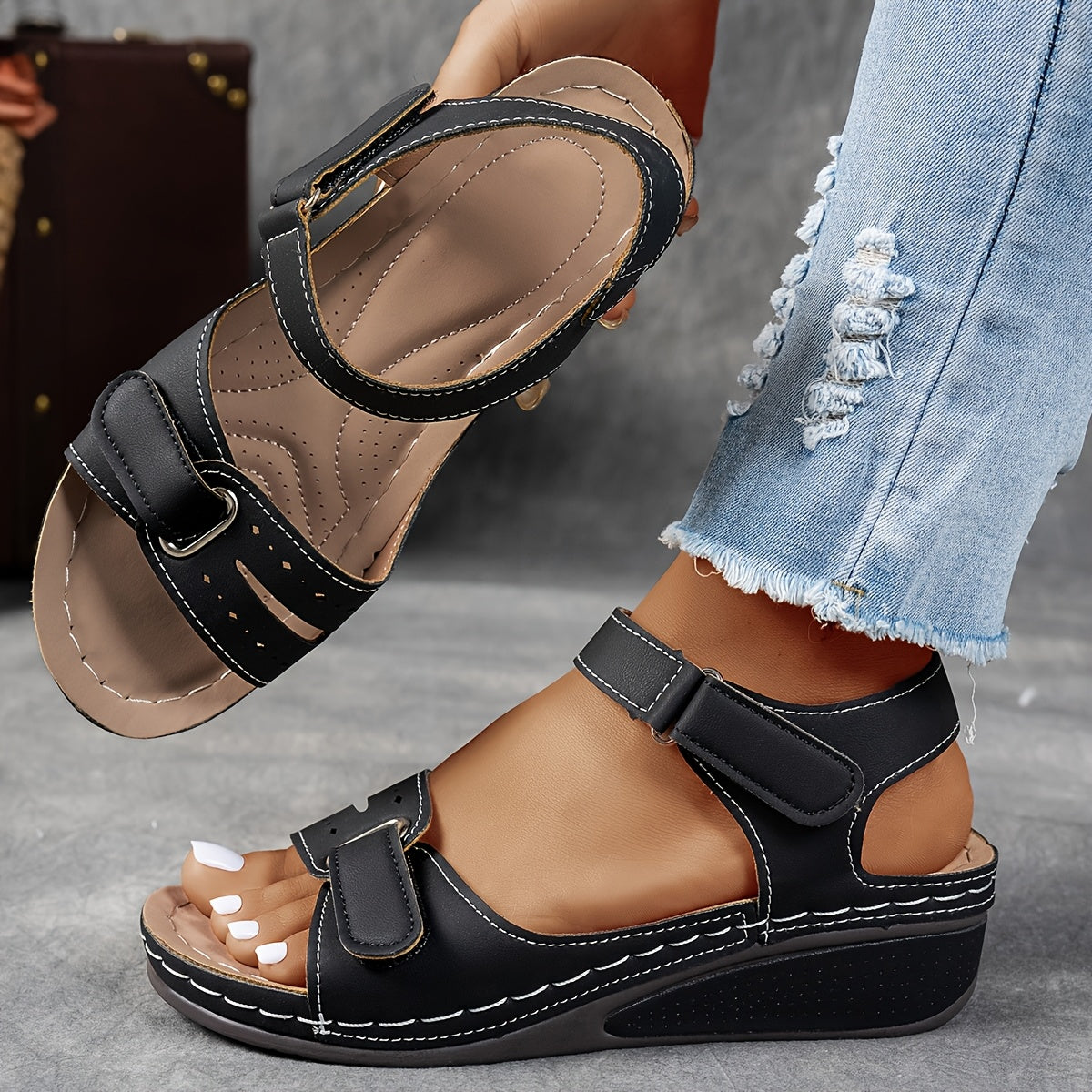 Sandales Orthopédiques Celima en Cuir Luxe — Élégance et Confort
