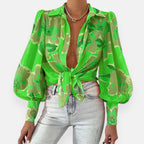 Anella | Blouse nouée à fleurs