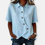 Pélagie | Chemise asymétrique boutonnée