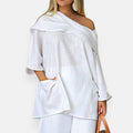 Alina | Blouse asymétrique fluide
