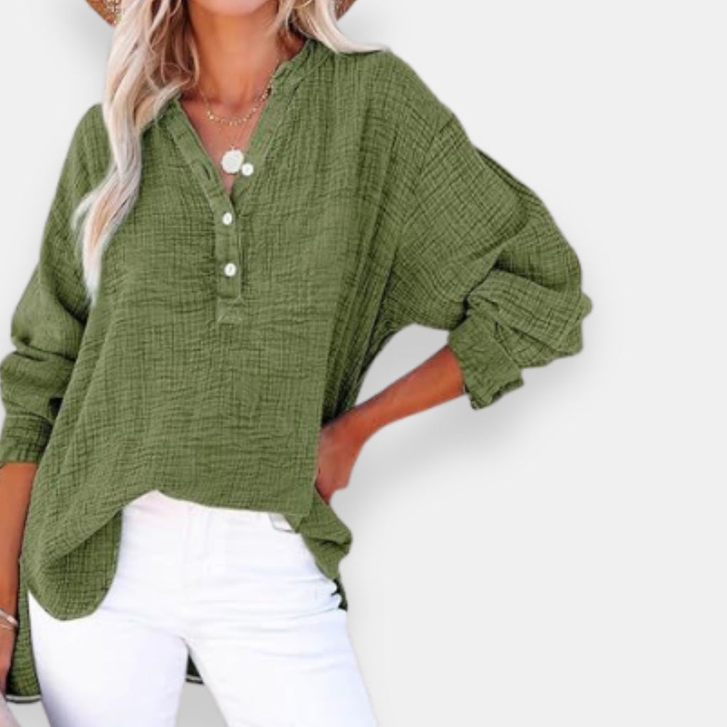 Célinie | Blouse oversize texturée