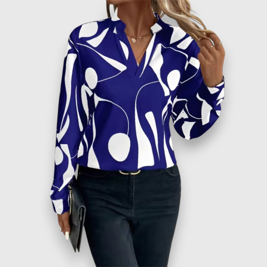 Aurora | Blouse moderne imprimé graphique