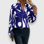 Aurora | Blouse moderne imprimé graphique