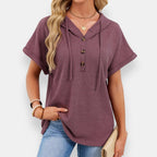 Jeannette | Top capuche gaufré