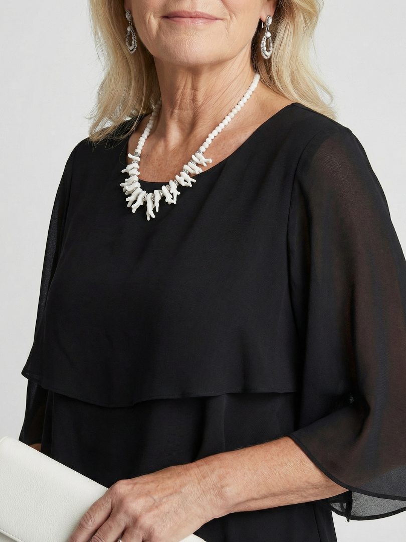 Brent | Layered Tier Midi Dress Maison Fleurine