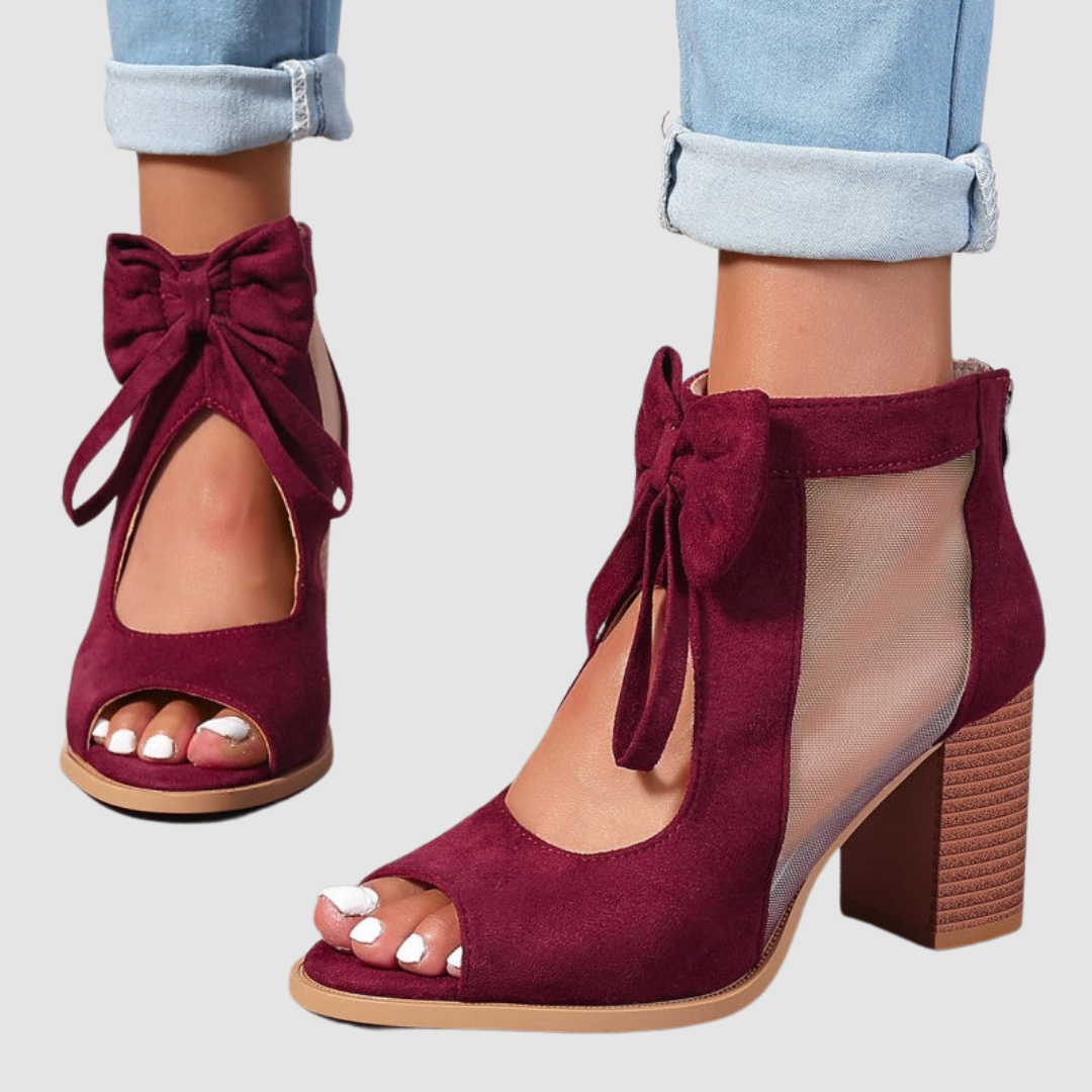 Rebecca™ Bow Charm Orthopedic Heels Maison Fleurine