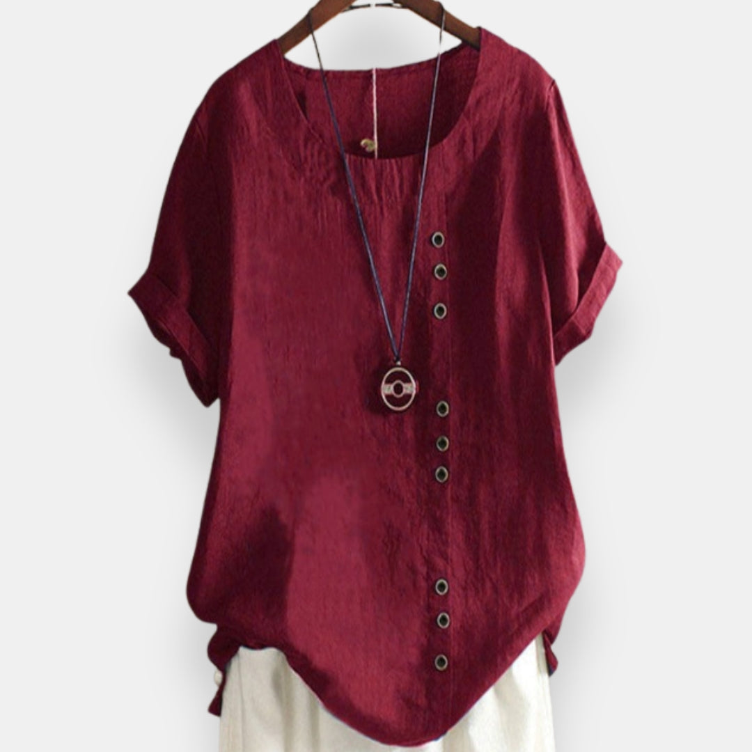 Guenièvre | Blouse boutonnée courte