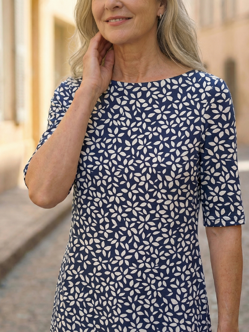 Uriah | Coastal Pattern Dress Maison Fleurine