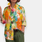 Roselianne | Chemise artistique imprimée