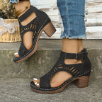 Sandales Élégantes en Cuir Souple - Modèle Elena