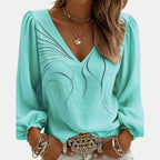 Rozane | Blouse col V bouffante