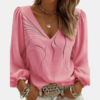 Rozane | Blouse col V bouffante